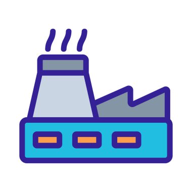 Metalürjist bitki ikonu vektörü. İzole edilmiş kontür sembolü gösterimi