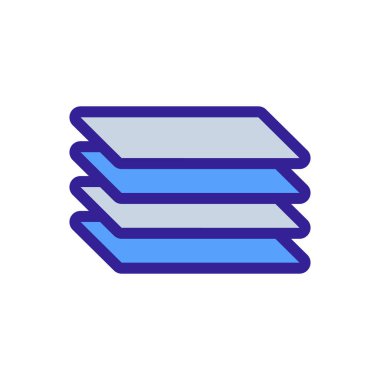 Metal ikon vektör levhaları. İzole edilmiş kontür sembolü gösterimi