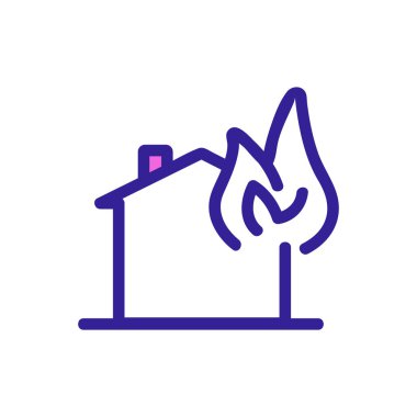 Acil durum koruma ikonu vektörü. İzole edilmiş kontür sembolü gösterimi