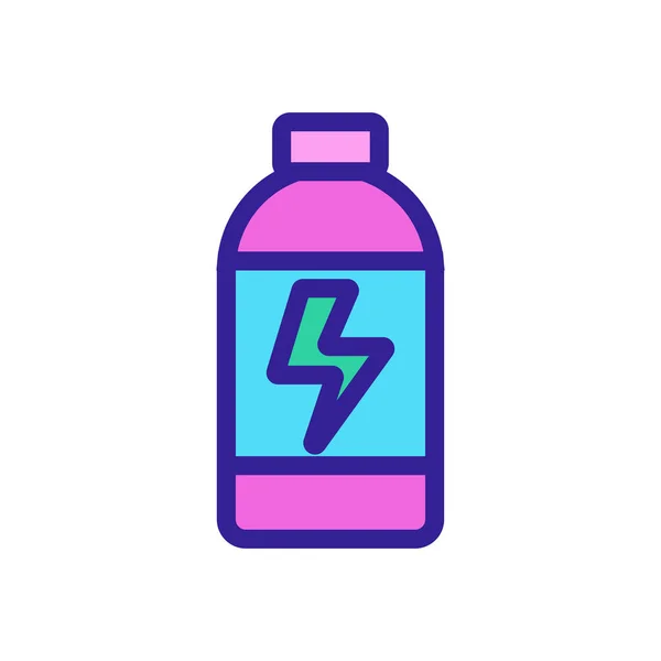 Energy drink icon vector. Isolated contour symbol illustration — Stock Vector