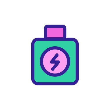 Enerji içeceği ikon vektörü. İzole edilmiş kontür sembolü gösterimi