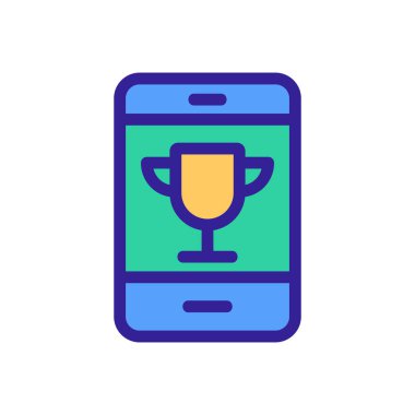 Telefon ikonu vektörüne oynuyorum. İzole edilmiş kontür sembolü gösterimi