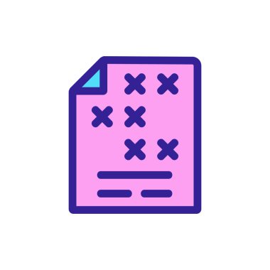 Şema oyunu ikon vektörü. İzole edilmiş kontür sembolü gösterimi