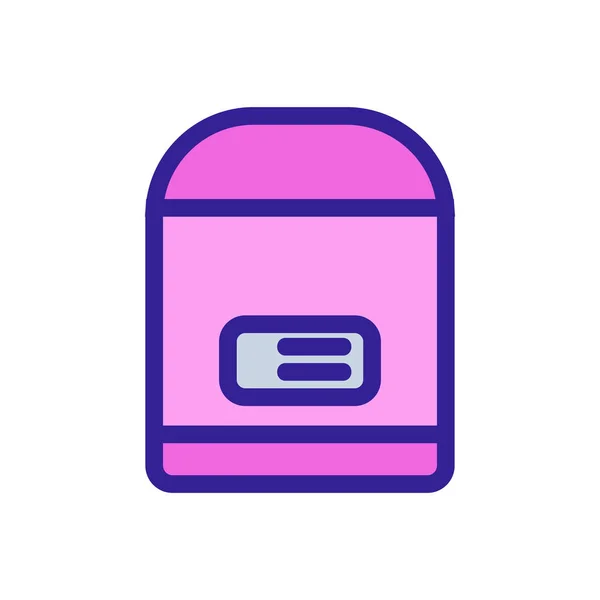 Slow cooker icon vector. Isolated contour symbol illustration — 스톡 벡터