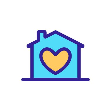 Favori Simge Vektörü. İzole edilmiş kontür sembolü gösterimi