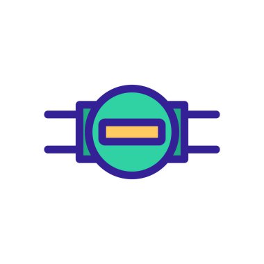 Su akışı gösterge simgesi vektörü. İzole edilmiş kontür sembolü gösterimi