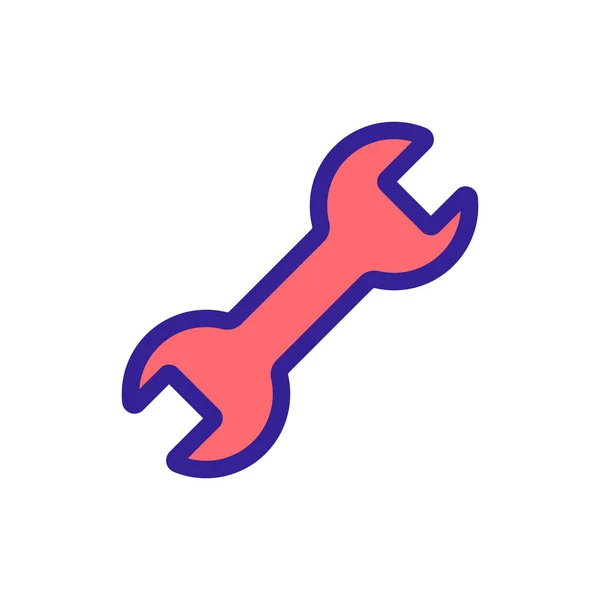 Vecteur d'icône de clé. Illustration de symbole de contour isolé — Image vectorielle