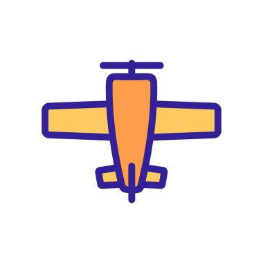 Yolcu uçağı ikon vektörü. İzole edilmiş kontür sembolü gösterimi