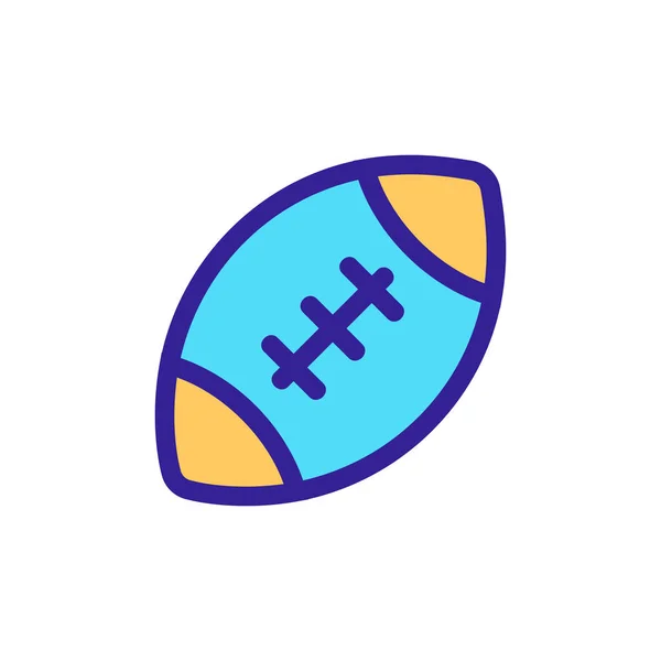 Balonmano icono vector de bola. Ilustración del símbolo de contorno aislado — Vector de stock