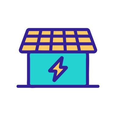 Akıllı ev ikon vektörü. İzole edilmiş kontür sembolü gösterimi