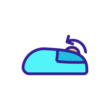 Ekran simgesi vektörünü kaydır. İzole edilmiş kontür sembolü gösterimi