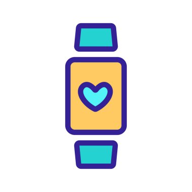 Akıllı ikon vektörü. İzole edilmiş kontür sembolü gösterimi