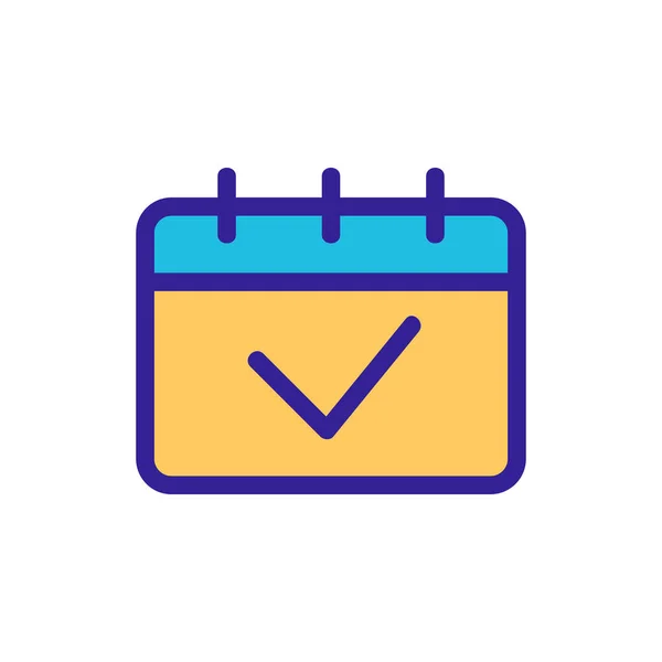 Reminder icon vector. Isolated contour symbol illustration — 스톡 벡터