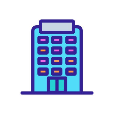 Kumarhane ikon vektörü oluşturuluyor. İzole edilmiş kontür sembolü gösterimi