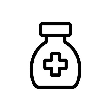 Tıbbi lektesvo ikon vektörü. İzole edilmiş kontür sembolü gösterimi