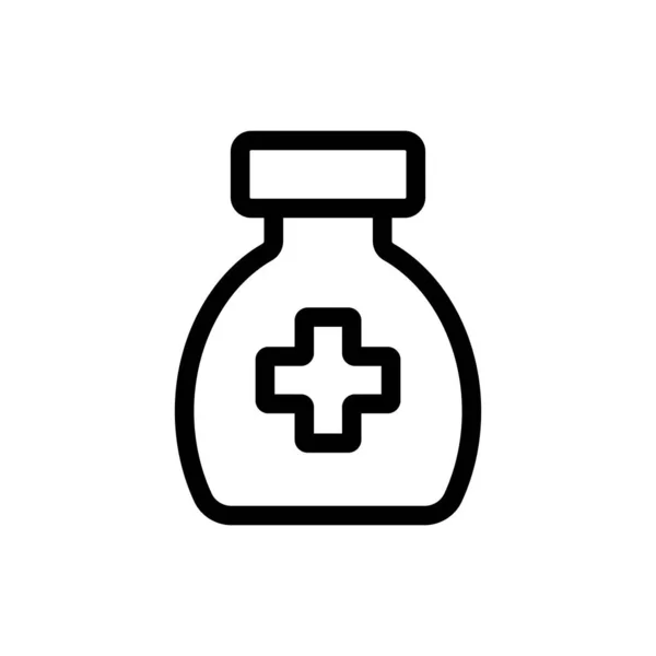 Medicinsk lectesvo ikon vektor. Isolerad kontur symbol illustration — Stock vektor