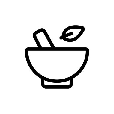 Spice stupa ikon vektörü. İzole edilmiş kontür sembolü gösterimi