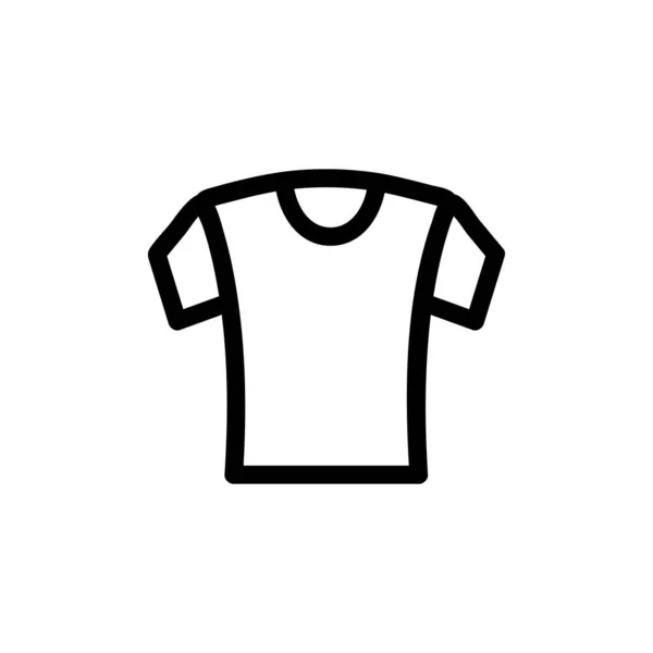 T-shirt icon vector. Isolated contour symbol illustration — Stock Vector