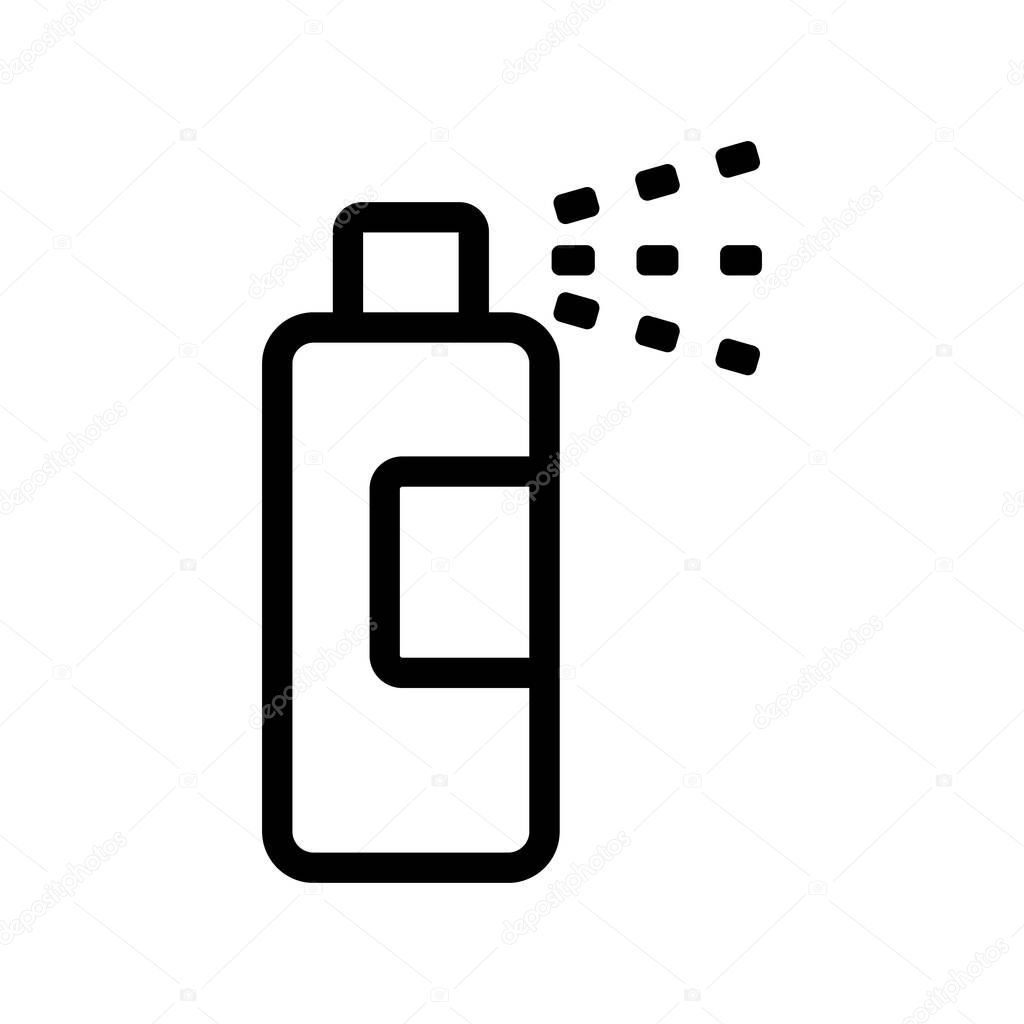Deodorant icon vector. Thin line sign. Isolated contour symbol illustration