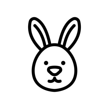 Hare simge vektörü. İzole edilmiş kontür sembolü gösterimi