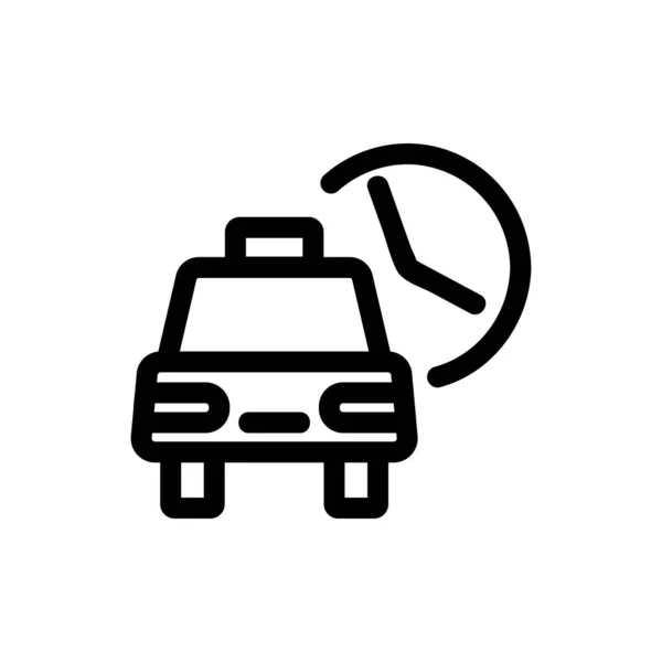 Ser un vector icono de taxi. Ilustración del símbolo de contorno aislado — Vector de stock