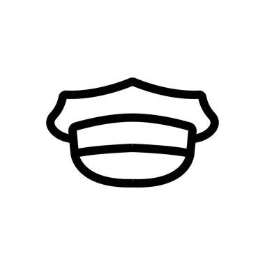 Taksi kapsülü ikon vektörü. İzole edilmiş kontür sembolü gösterimi