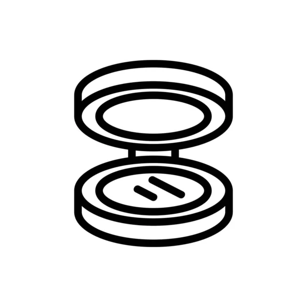Icono espejo vector. Ilustración del símbolo de contorno aislado — Vector de stock