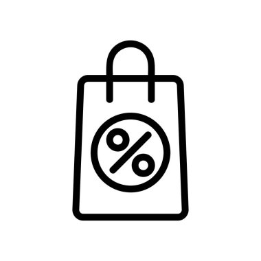 Bonus paket simge vektörü. İzole edilmiş kontür sembolü gösterimi