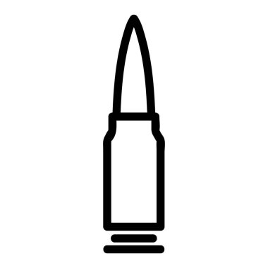 Kurşun ikonu vektörü. İzole edilmiş kontür sembolü gösterimi