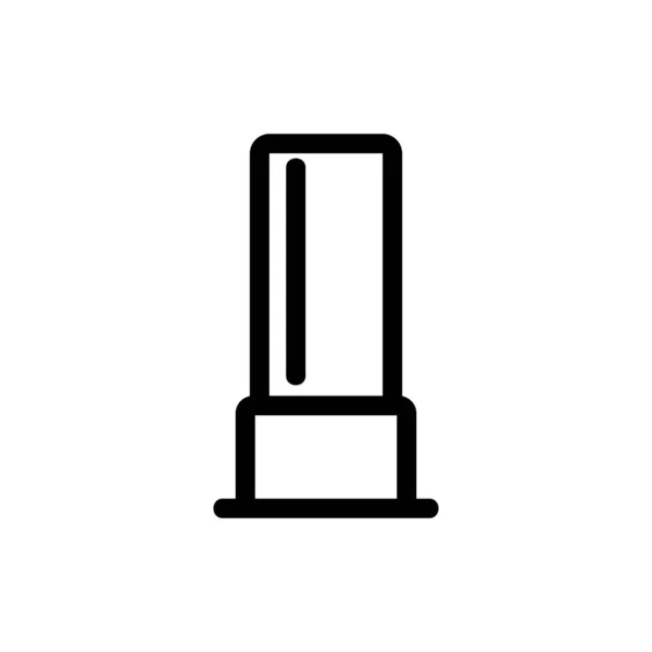 Kula ikonen vektor. Isolerad kontur symbol illustration — Stock vektor