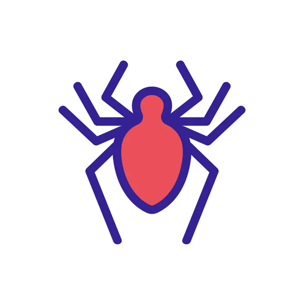 Spindelikon vektor. Isolerad kontur symbol illustration — Stock vektor