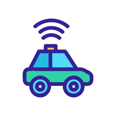 Sürücüsüz at vektörü. İzole edilmiş kontür sembolü gösterimi