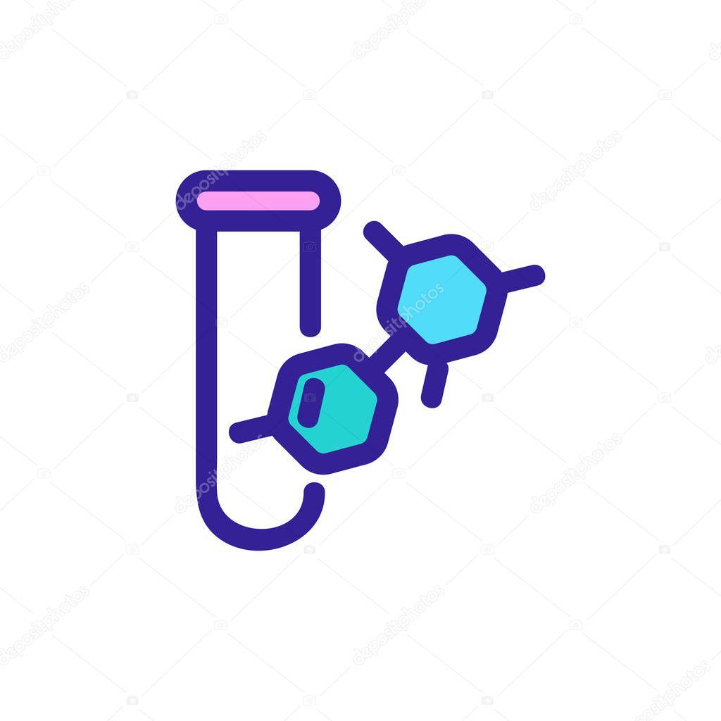 Study analysis of the icon vector. Thin line sign. Isolated contour symbol illustration