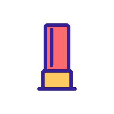 Kurşun ikonu vektörü. İzole edilmiş kontür sembolü gösterimi