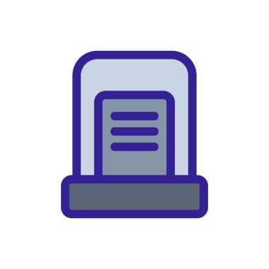 Hava temizleyici ikon vektörü. İzole edilmiş kontür sembolü gösterimi