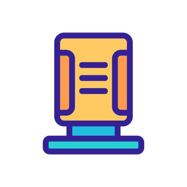 Hava temizleyici ikon vektörü. İzole edilmiş kontür sembolü gösterimi