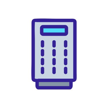 Hava temizleyici ikon vektörü. İzole edilmiş kontür sembolü gösterimi