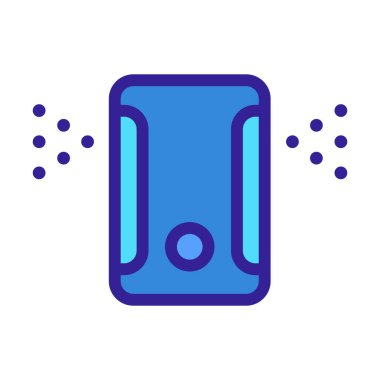 Hava temizleyici ikon vektörü. İzole edilmiş kontür sembolü gösterimi