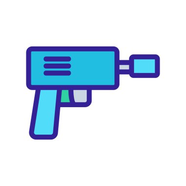 Lastik ikonu vektörü. İzole edilmiş kontür sembolü gösterimi