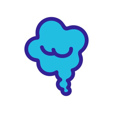 Simge vektörünün kokusu. İzole edilmiş kontür sembolü gösterimi