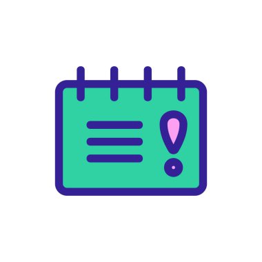 Takvim önemli bir vektör simgesidir. İzole edilmiş kontür sembolü gösterimi