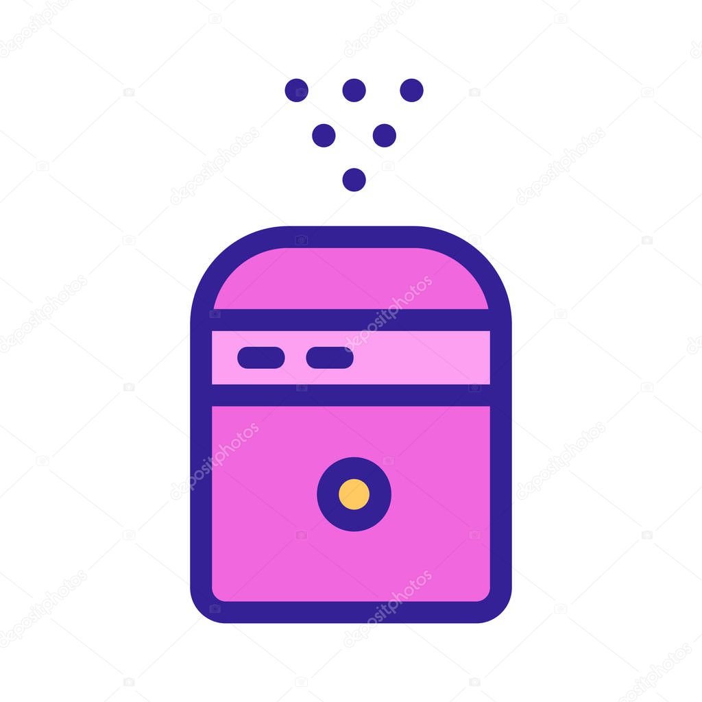 air purifier icon vector. Isolated contour symbol illustration