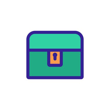 Göğüs simgesi vektörü. İzole edilmiş kontür sembolü gösterimi