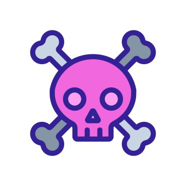 Komik Roger ikon vektörü. İzole edilmiş kontür sembolü gösterimi