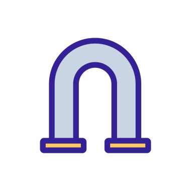 Tesisat boru ikonu vektörü. İzole edilmiş kontür sembolü gösterimi