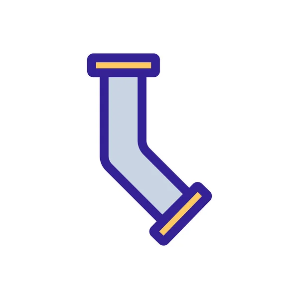 Tubo de encanamento vetor ícone. Isolado contorno símbolo ilustração —  Vetores de Stock