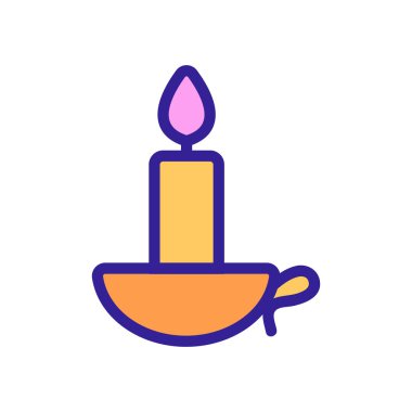 İslam ikonu vektörü. İzole edilmiş kontür sembolü gösterimi