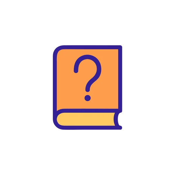 Questions and answers icon vector. Isolated contour symbol illustration — Stock Vector