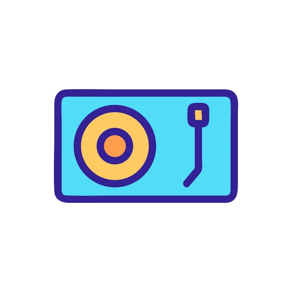 DJ remote icon vector. Isolated contour symbol illustration — Stock Vector