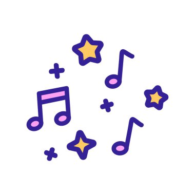 Ses simgesi vektörünün notaları. İzole edilmiş kontür sembolü gösterimi